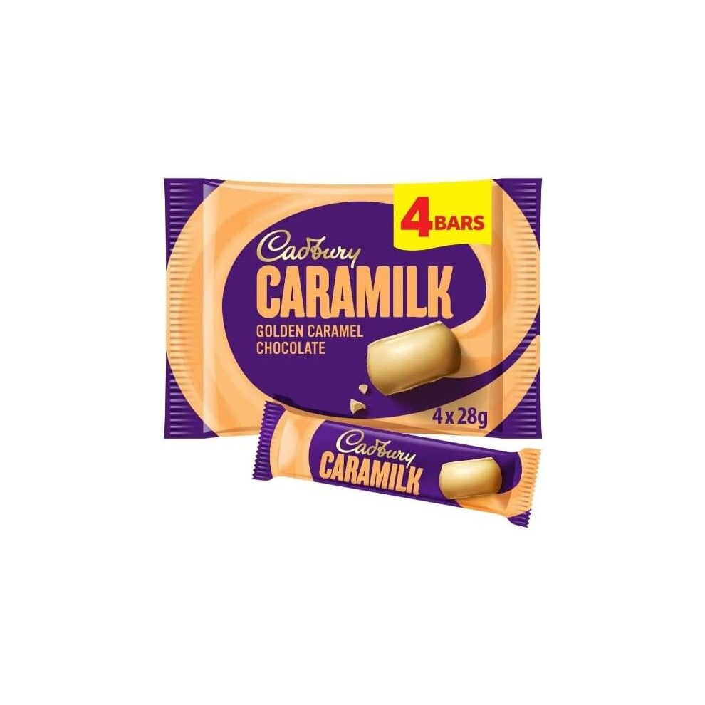 3 x Cadbury Caramilk Golden Caramel Chocolate Bar 4 Pack 112g