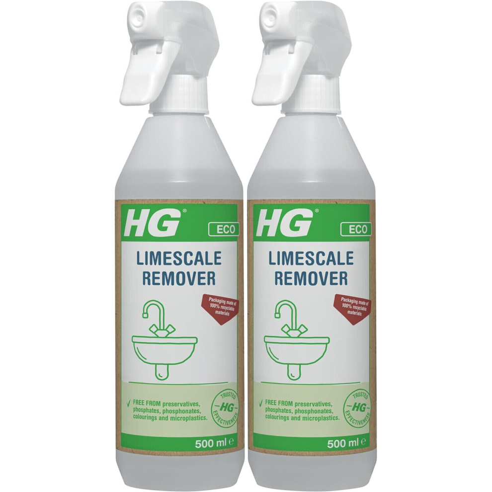 2 x HG ECO Limescale Remover - 500ml