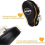 Boxing Mitts For Training - Punching Blocking Pad For Boxing - Black And White 5