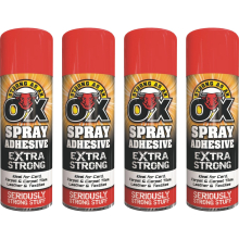 4 x 500ml Adhesive Spray Strong for Card Carpet tiles Extra Strong