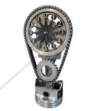 Rotating Gear Clock Industrial Steampunk Vintage Retro Home Decor Clock,moving Gear Clock,metal Edi