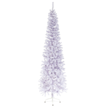 AAMEN 2M Slim White Christmas Tree, Spruce Slim Christmas Tree