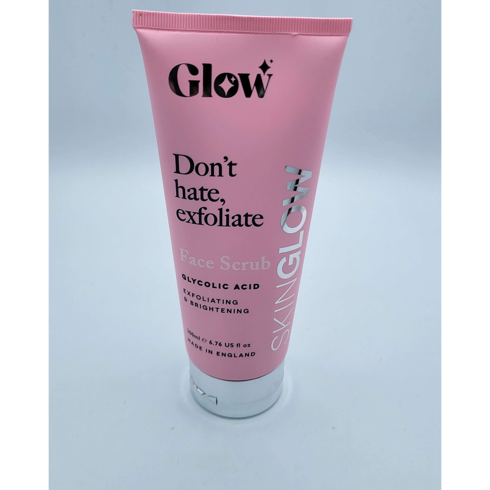 SKIN GLOW Dont Hate Exfoliate Glycolic Acid Face Scrub 200ml
