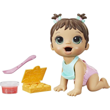 Baby Alive Lil Snacks Baby Doll - Brown Hair