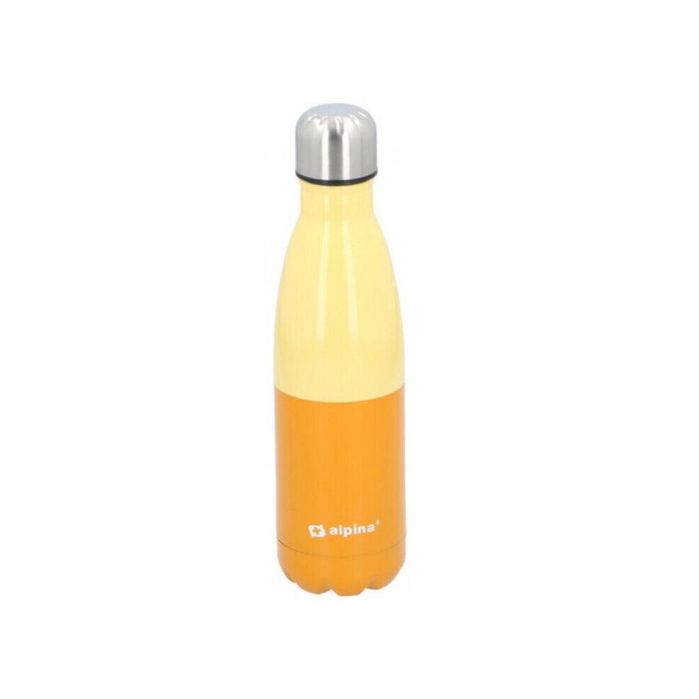 (Yellow) Stainless Steel Water Bottle Double Wall Vacuum
