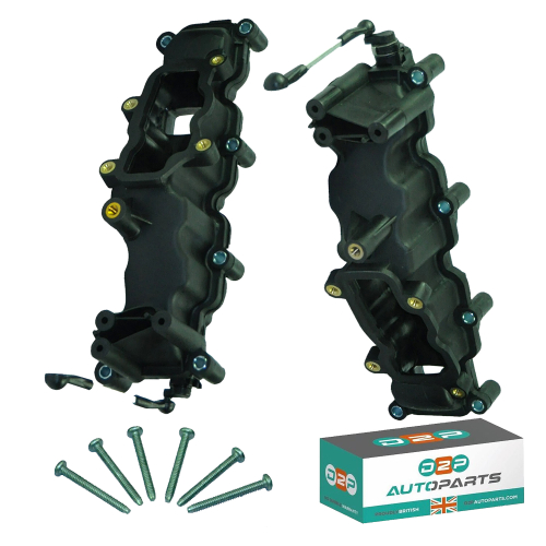 2x INTAKE MANIFOLD & ACTUATOR FOR VW TOUAREG PHAETON 3.0 TDI 059129086D