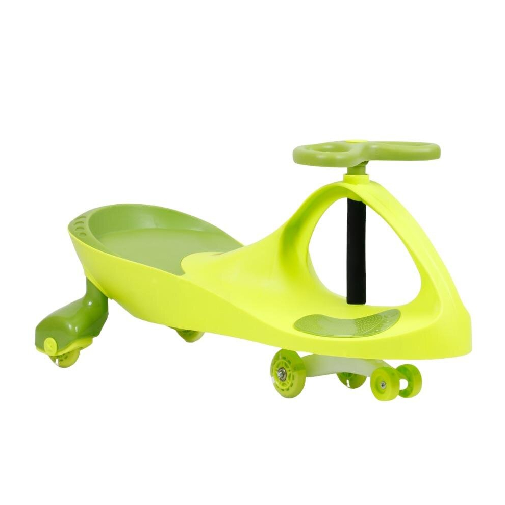 (Green) FLICKER SWING CAR RIDEON SWIVEL SCOOTER PLASMA CAR