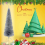 AAMEN 6.6ft Silver Tinsel Pencil Pine Artificial Christmas Tree 6