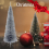 AAMEN 6.6ft Silver Tinsel Pencil Pine Artificial Christmas Tree 7