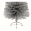 AAMEN 6.6ft Silver Tinsel Pencil Pine Artificial Christmas Tree 2
