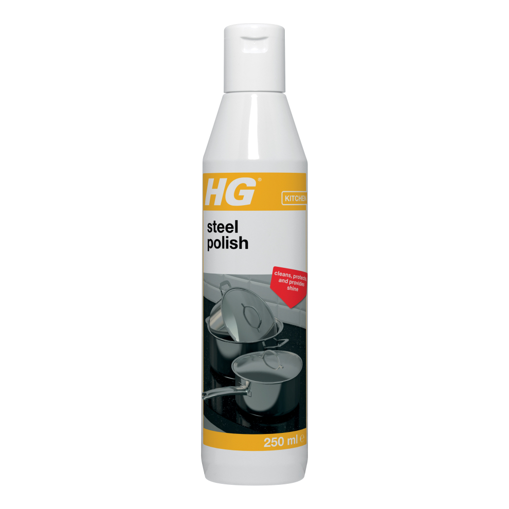 Hg Steel Polish 250Ml - Cleans, Shines And Protects Stainless Steel, Aluminium, Copper Cookware And Kitchenware [168030106]
