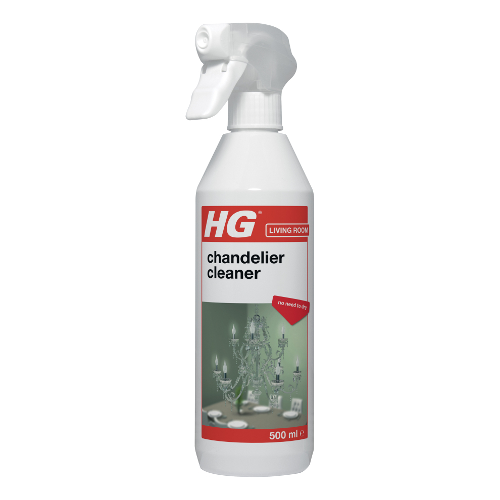 HG chandelier spray cleaner 500 ML - A fast working chandelier cleaner spray.