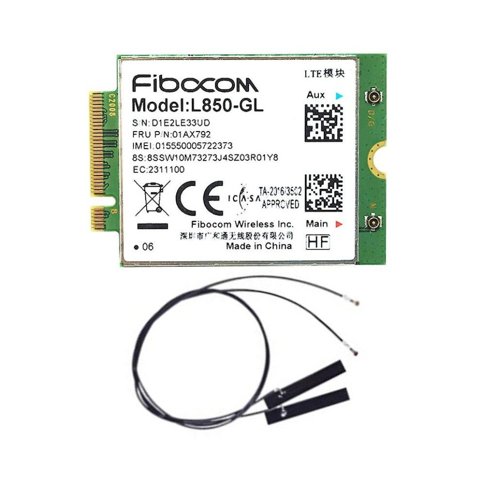 4G Module L850-Gl For Lenovo X380 X390 L480 T480 T580 X1c L850-Gl 01Ax792 L850 6956163021359