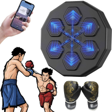 (Black A) Music Boxing Pads- Boxing Training Punching Equipment, Smart Boxing Machine Wall Mounted,portable Music Puch Bag,hot