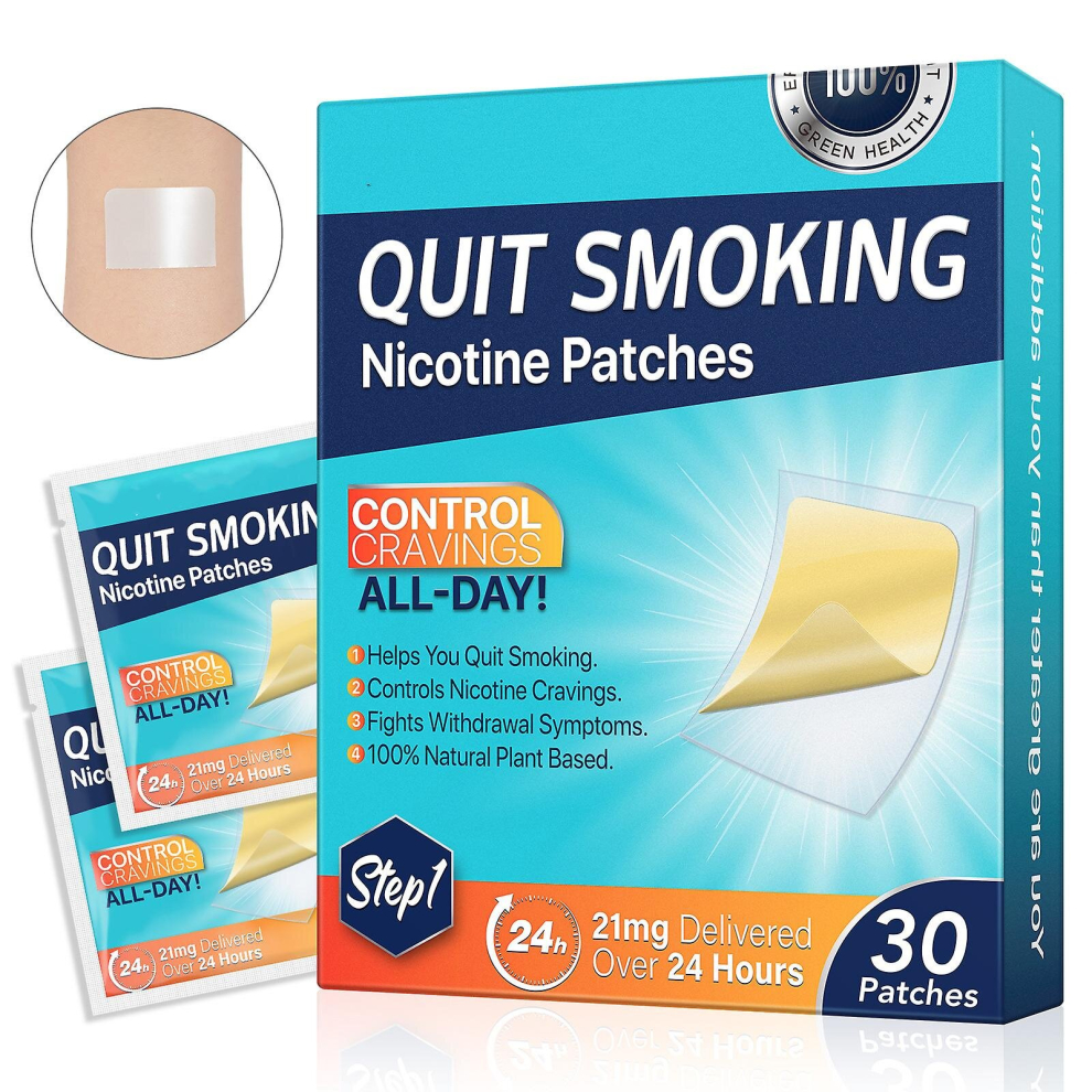 (Step 1) Quit Smoking Patches, Stop Patch, Aid, Easy And Effective Anti-stickers, Best Product To Help Stop(step 1,2,3)