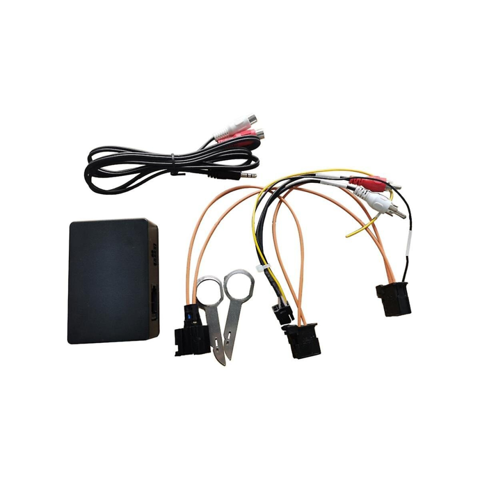 For A6 A7 A8 Q7 Aux Car Optical Fiber Decoder Box Amplifier Adapter 2005 - 2009 2Gsystem External S 6956163034526