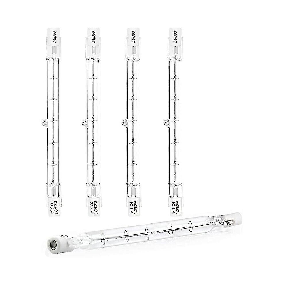 Kryc-500W R7s Halogen Bulb 118Mm Dimmable Warm 2800K J118 Linear Halogen Floodlight Ac 220-24 White