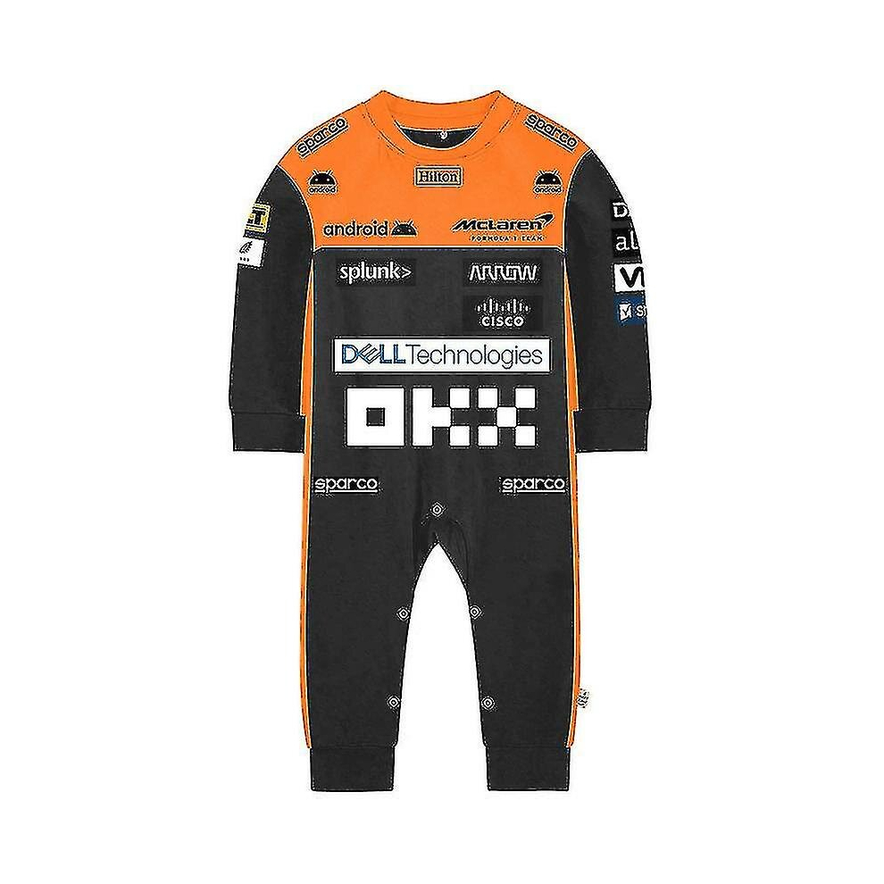 (Tib 2023 New Season  F1 Mclaren Baby Jumpsuit Formula One Team Racing Car Gulf Boy Girl Kids Romper Spring Cool Babies C) Tib 2023 New Season  F1 Mcl