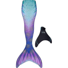 Kryp-edition Wear-resistant Mermaid Tail For Swimming, Kids, Monofin Included - Kid Sizes, Lotus Moon Youth 10