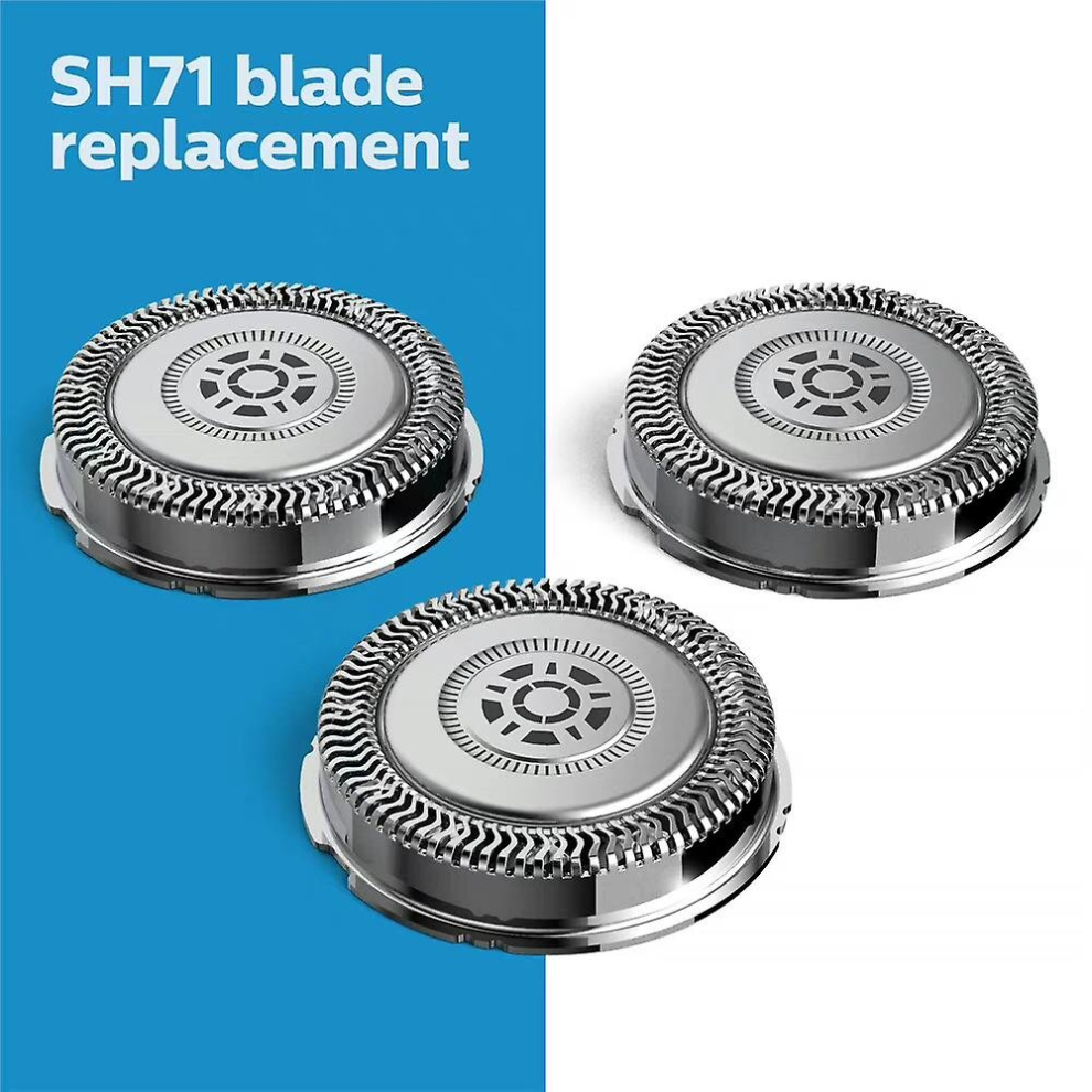 (3Pcs) 1/3pcs Sh71 Replacement Blade Head For Philips Norelco Shaver Series 7000 And Angular-shaped Series 5000