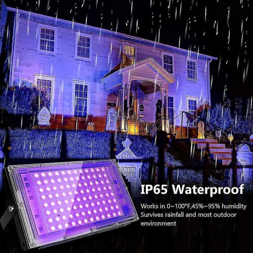 2pcs 100w Uv Led Floodlight light Ip65 proof  Ultravi Led Lamp 1