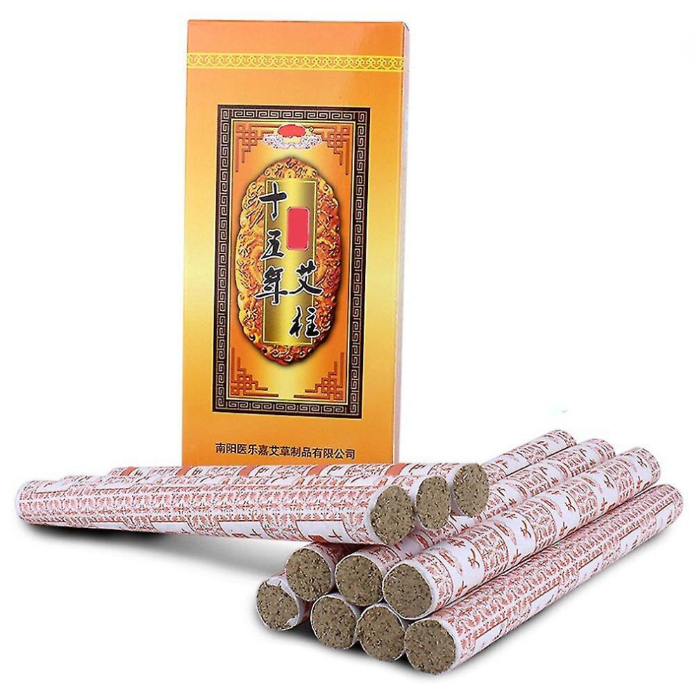 10 Pcs/box Fifteen Years Aging Moxa Roll Chinese Moxibustion Therapy For Home