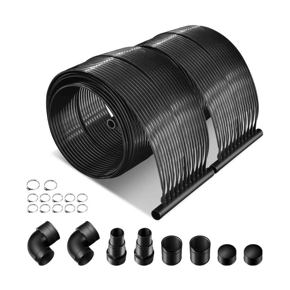 5X 0.75m Solar Panel Heater 2 PCS Polyethylene Swimming Pool Heating System