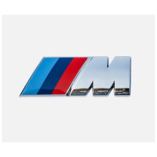 ( Silver, 5.4cm*2.0cm) BMW Rear Trunk Lid M Badge Fender Badge