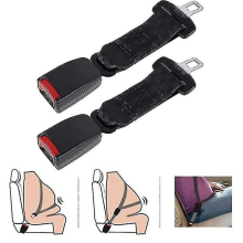 (black, 1pcs 36cm) Seat Belts 2 Pack Universal Car Seat Belt Extender Adjustable Seat Belt Extension Strap 23cm