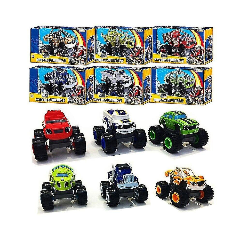 Blaze And The Monster Machines Vehicles Kids Toy Racer Cars Trucks Gift 6pcs Set