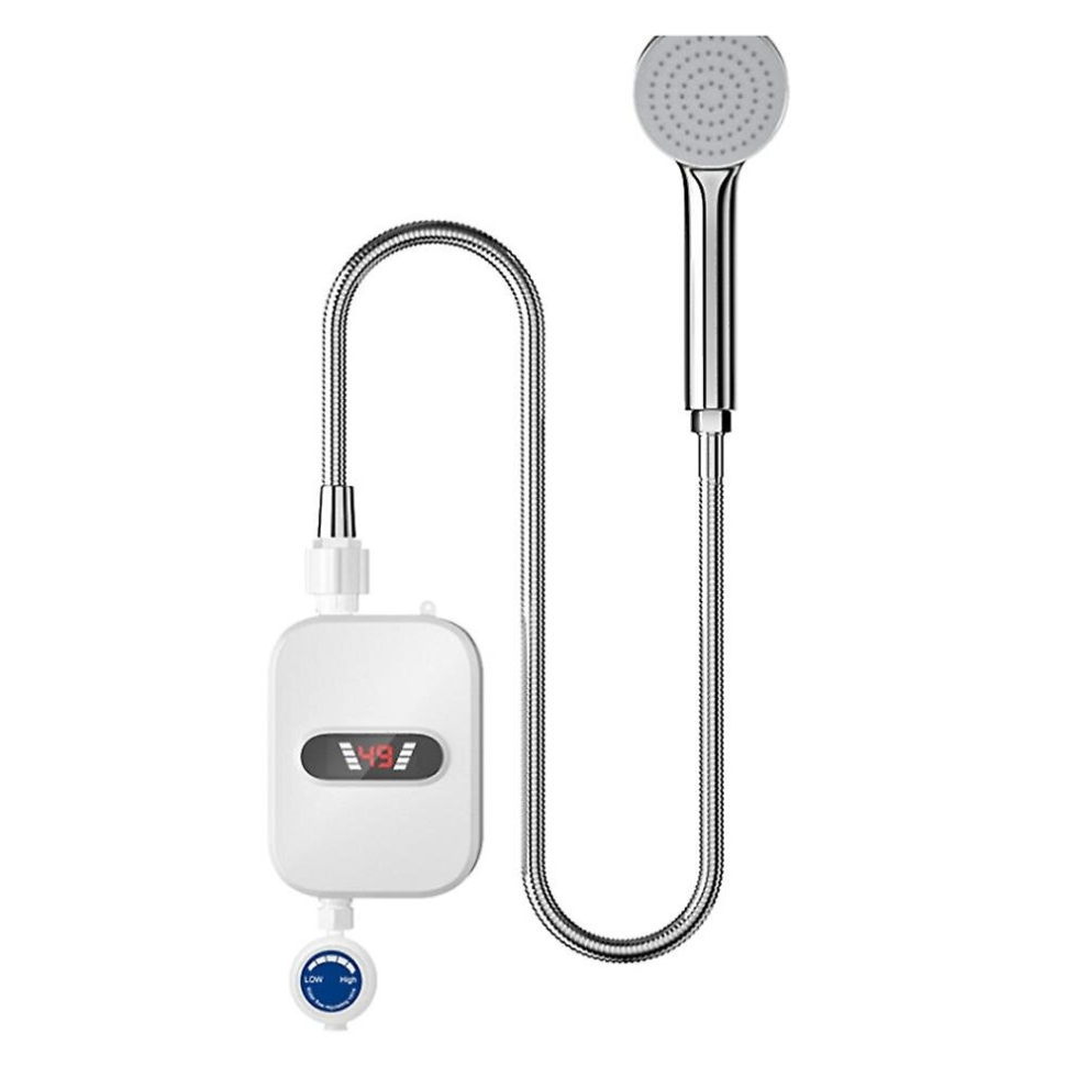 Instant Water Heater Shower 220V Bathroom Faucet Hot Water Heater 3500W Digital Display Eu Plug 6956163089113