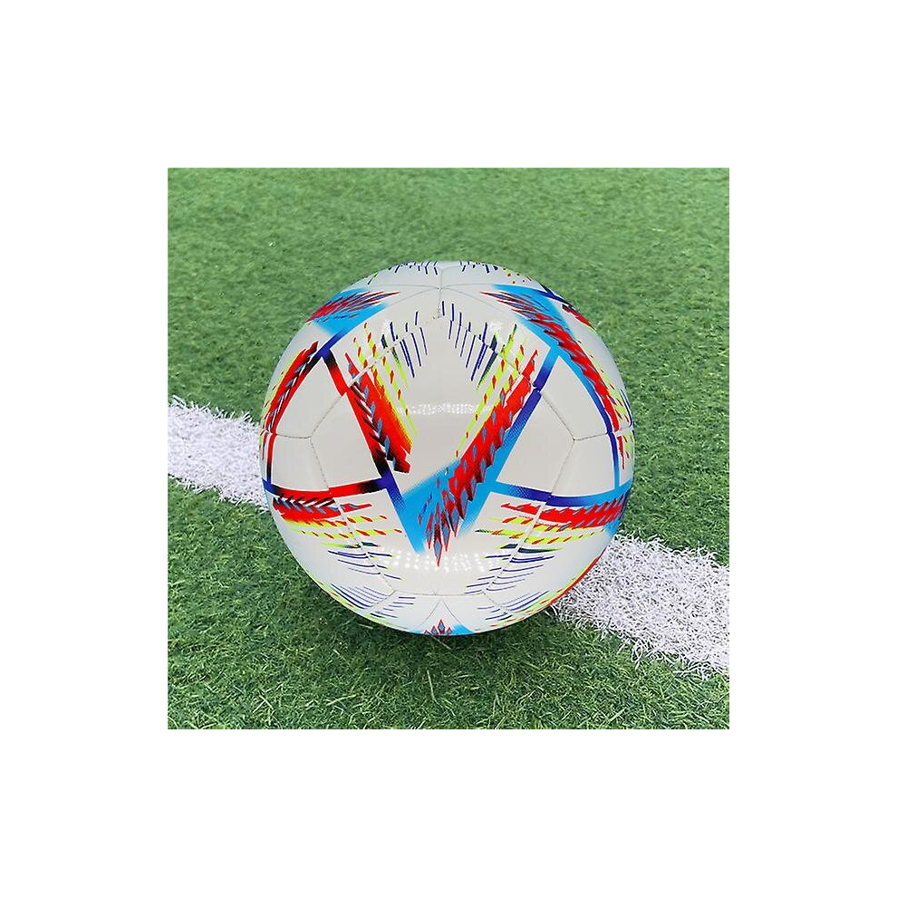 Al Rihla Training Ball - White, FIFA World Cup-Inspired, 100% TPU Cover, Butyl Bladder, Machine-Stitched, Textured Finish