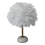 Living And Home Ceramic Feather Table Lamp with LED Light 4