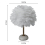 Living And Home Ceramic Feather Table Lamp with LED Light 5