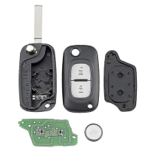 Car Smart Remote Key 2 Button 43hz Pfc7961a Chip Compatible With Renault Clio Iii Clio 3 Kangoo Master Modus Twingo 2006-2016-black