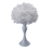 Living And Home Accent Feather Table Lamp with LED Light 4