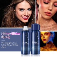 Hair Body Shiny Glitter Spray Sparkly Shimmery Glow Face Highlighter Spray