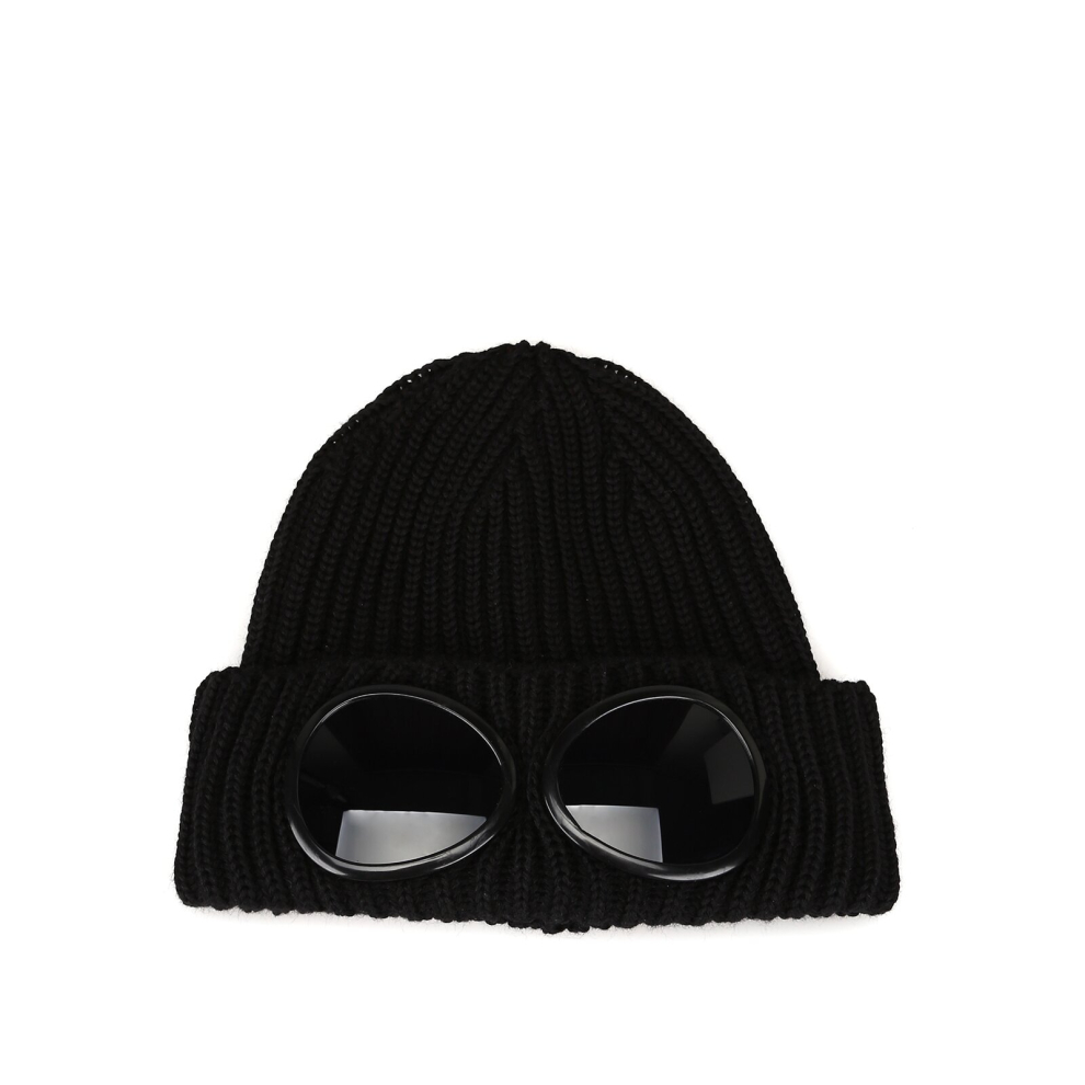 Winter Glasses Hat Ribbed Knit Lens Beanie Hat Hip Hop Knitted Beanies