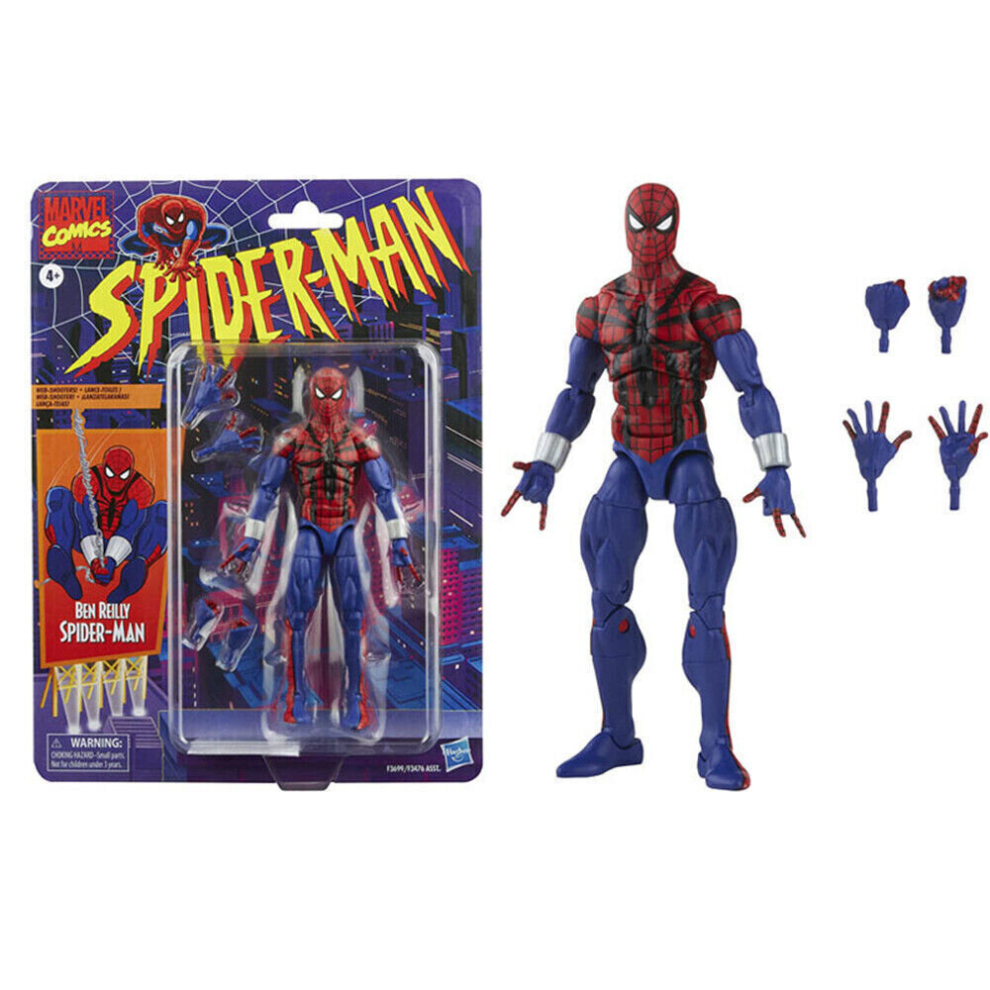 (  A style) Marvel Legends Symbiote Spiderman Spiderman Ben Reilly Action Figure Toys Set