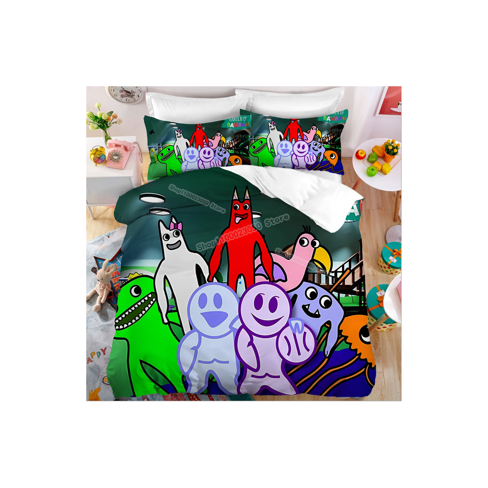 (Garten of Banban-3, EU Single-135x200cm) Garten of Banban Cover Cartoon Kids Bedding Set Duvet