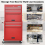 Casart Rolling Tool Chest Lockable Tool Cabinet Combo with Wheels & Drawers Adjustable 5