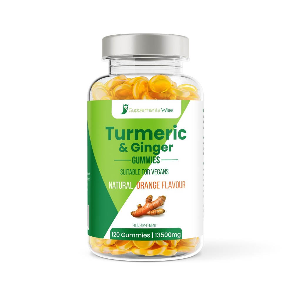 Turmeric & Ginger Gummies - 120 Pack - Orange Flavour