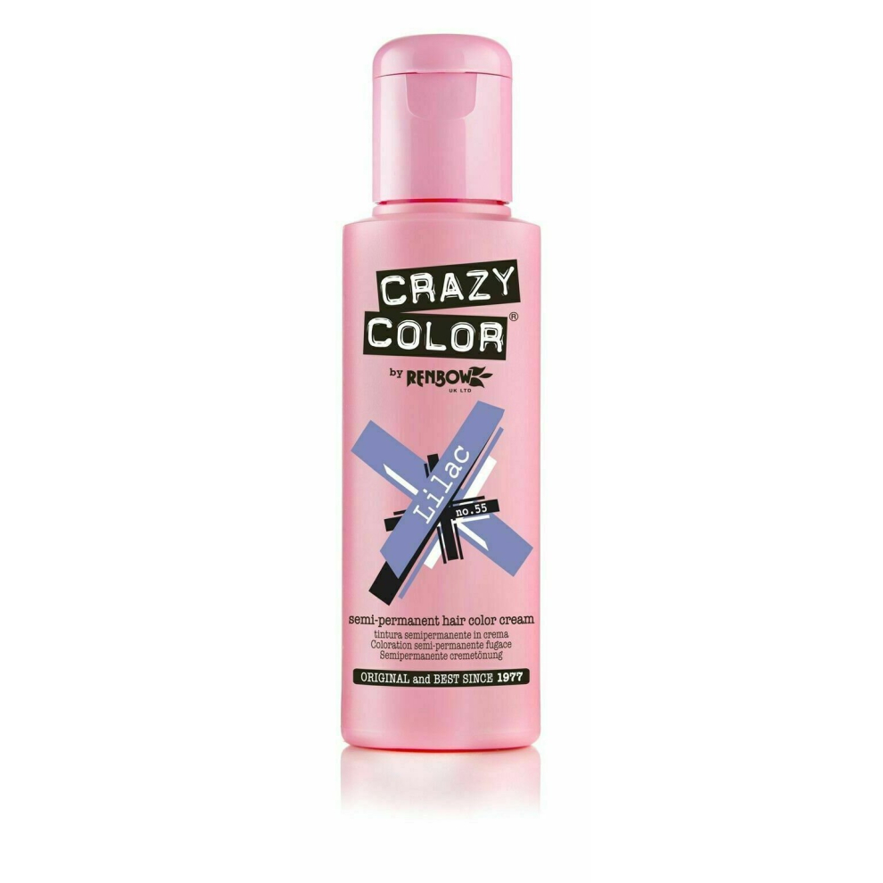 Renbow Crazy Color Cream,Not,Specified Semi-Permanent Hair Dye Color Cream - Lilac100ml