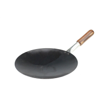 (11 inch) MS Iron Tawa / Crepe / Pancake Pan with Wooden