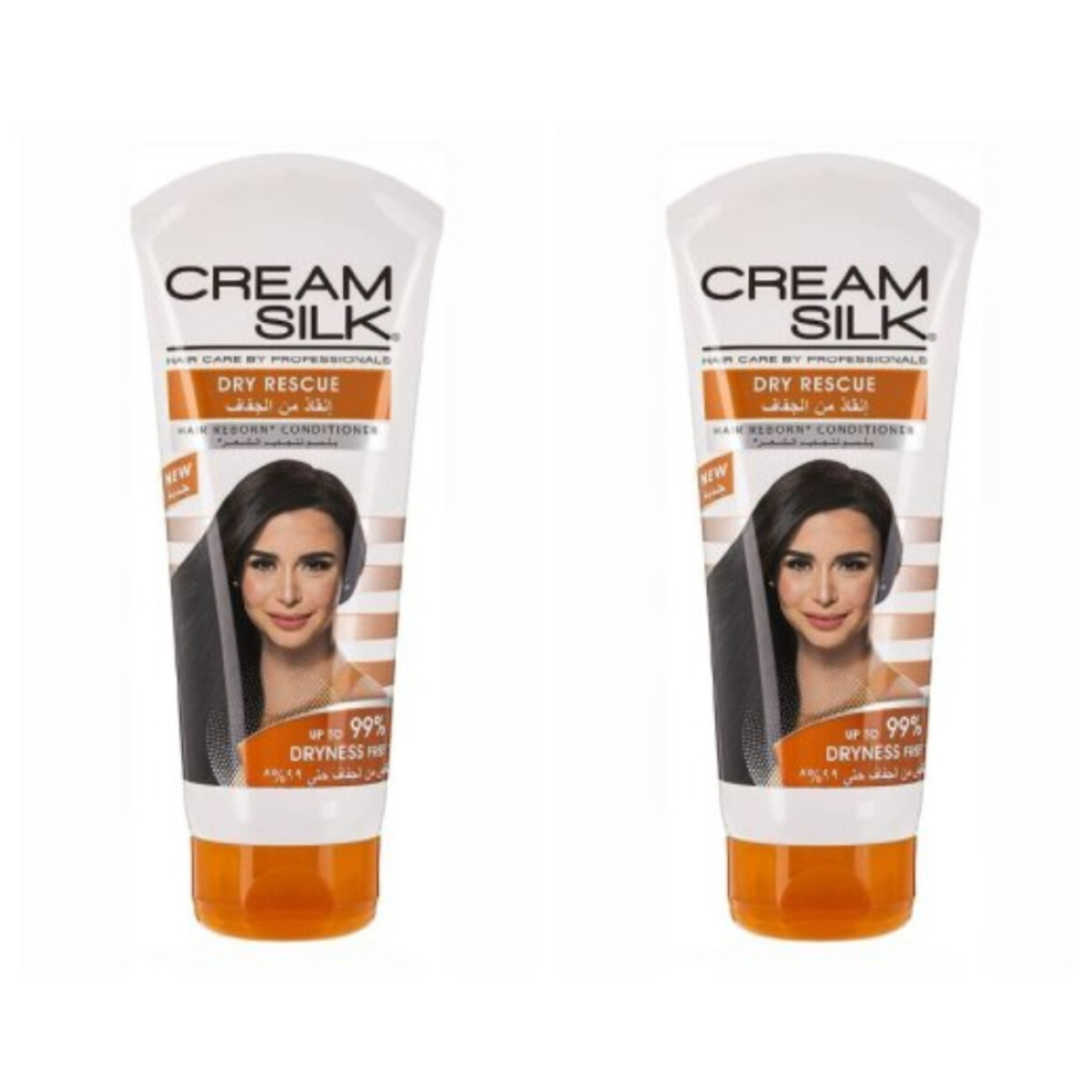 Creamsilk Dry Rescue Hair Reborn Conditioner 180ml - Expert Care for Dry and Damaged Hair (Pack Of 2)