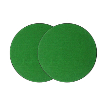 (Green) 2PC Plant Pot Mats Coasters Non-Slip Planter Mats