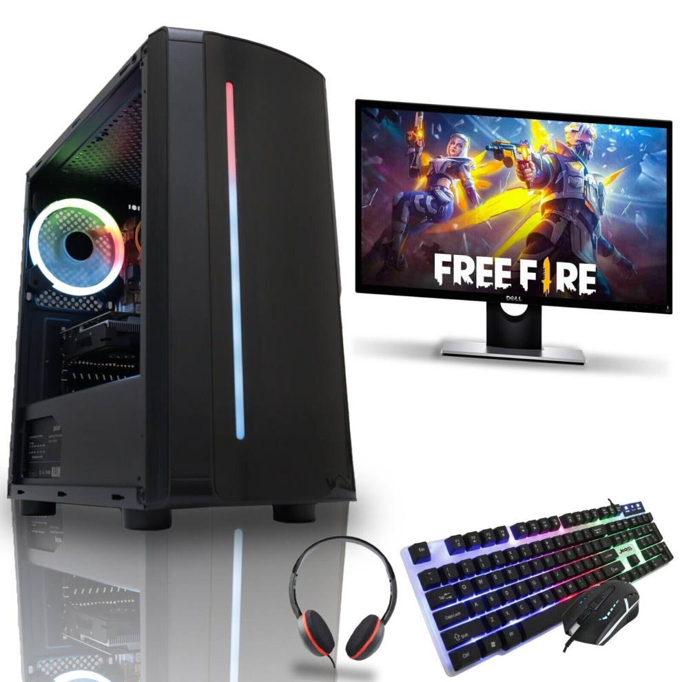 Fast Gaming Intel Quad Core i7 16GB RAM 1TB HDD PC Bundle & Monitor