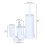 Alpina (White) 4 Piece Bathroom Accessory Set Soap Dish 3