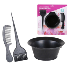3PCS Hair Coloring Brush And Bowl Set Bleaching Dye Kit Salon Beauty