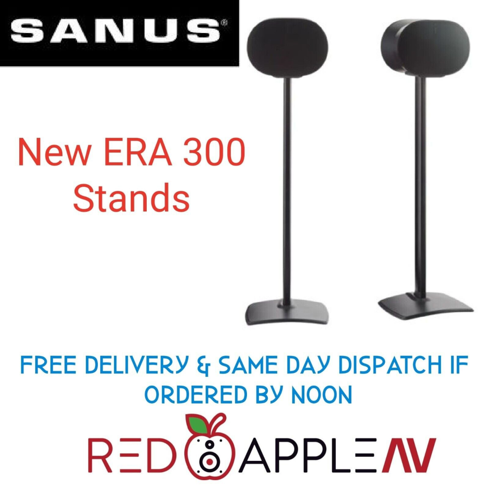 SANUS WSSE32 Speaker Stands for Sonos Era 300 Black Pair